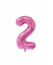 Foil Balloon - Numerals - 0-9, Pink